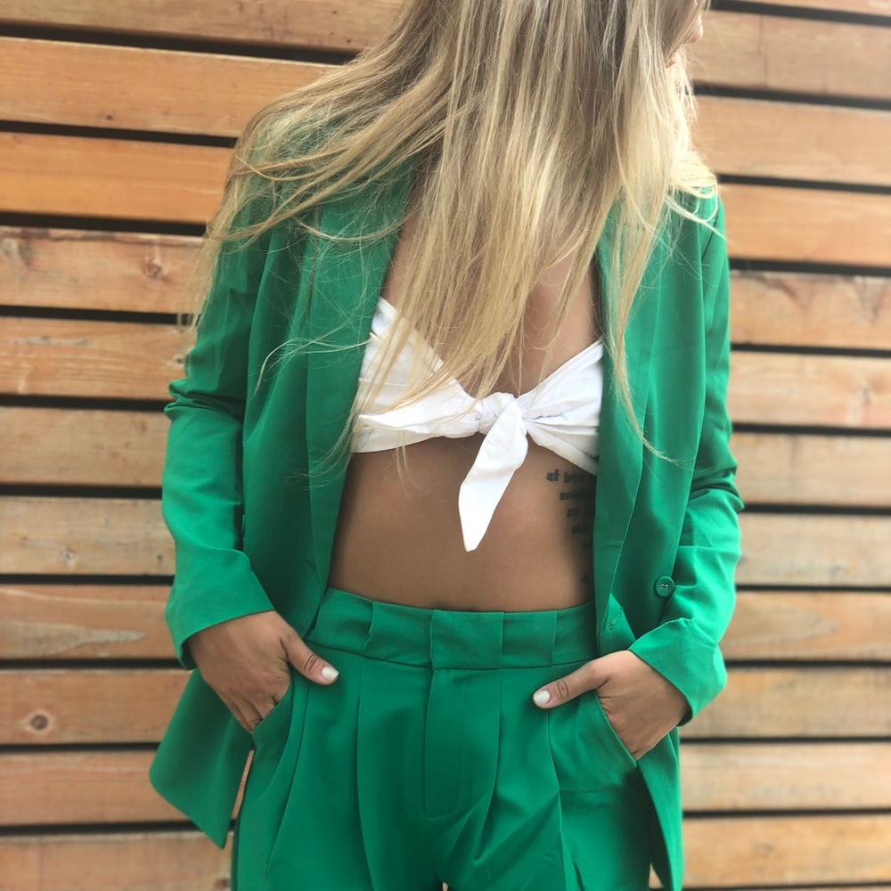 Green power suit